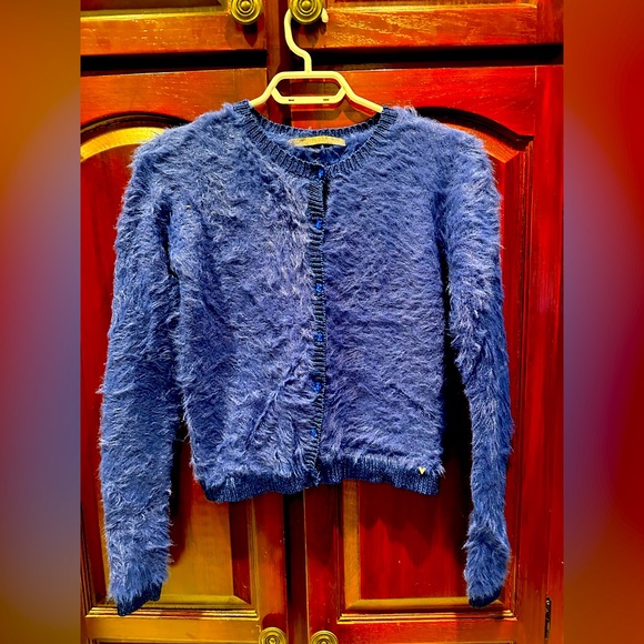 Guess - Fluffy Blue Sweater - Picture 4 of 5